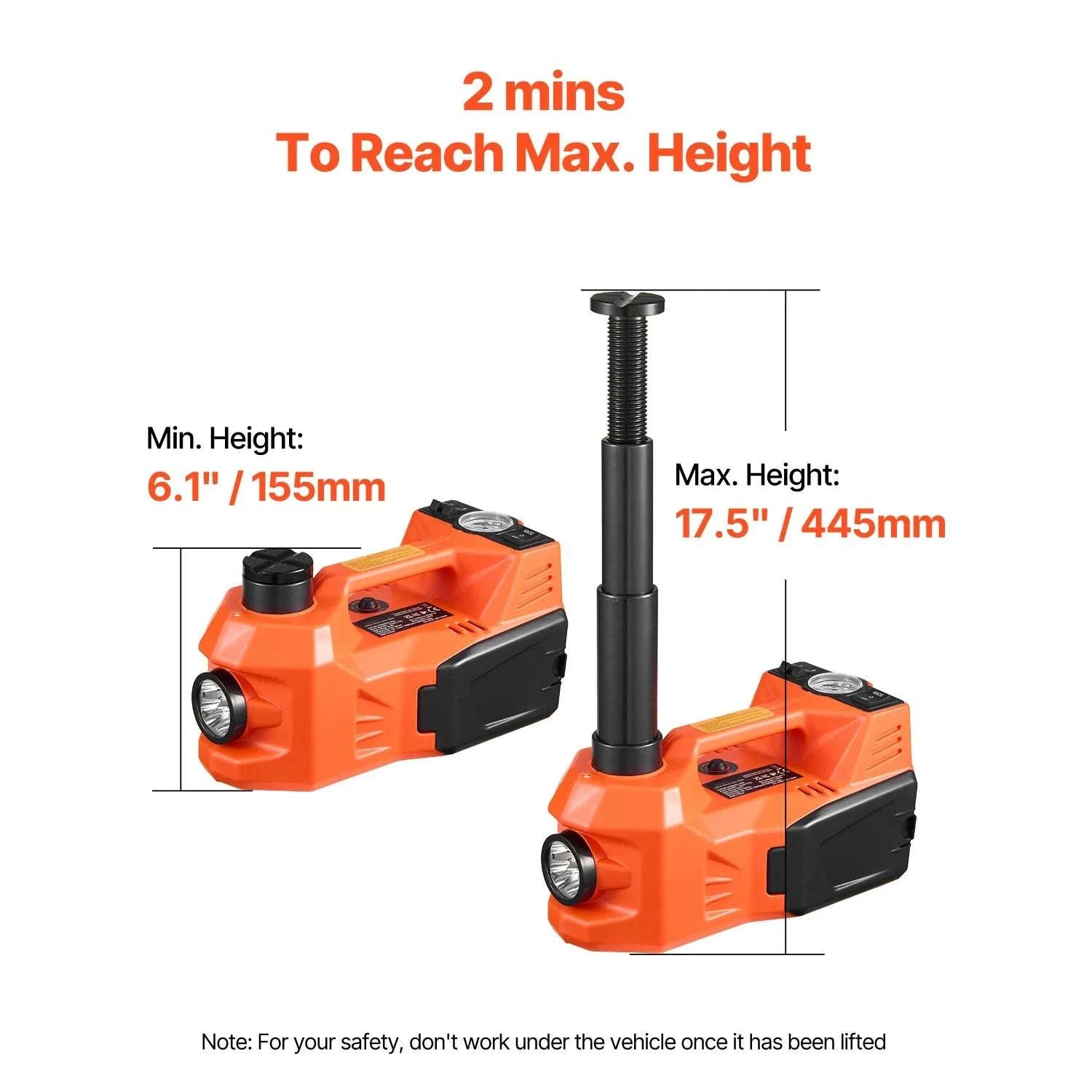 5T Electric Car Jack Kit with Inflator, Impact Wrench & LED Light-NO Impact Wrench / GERMANY