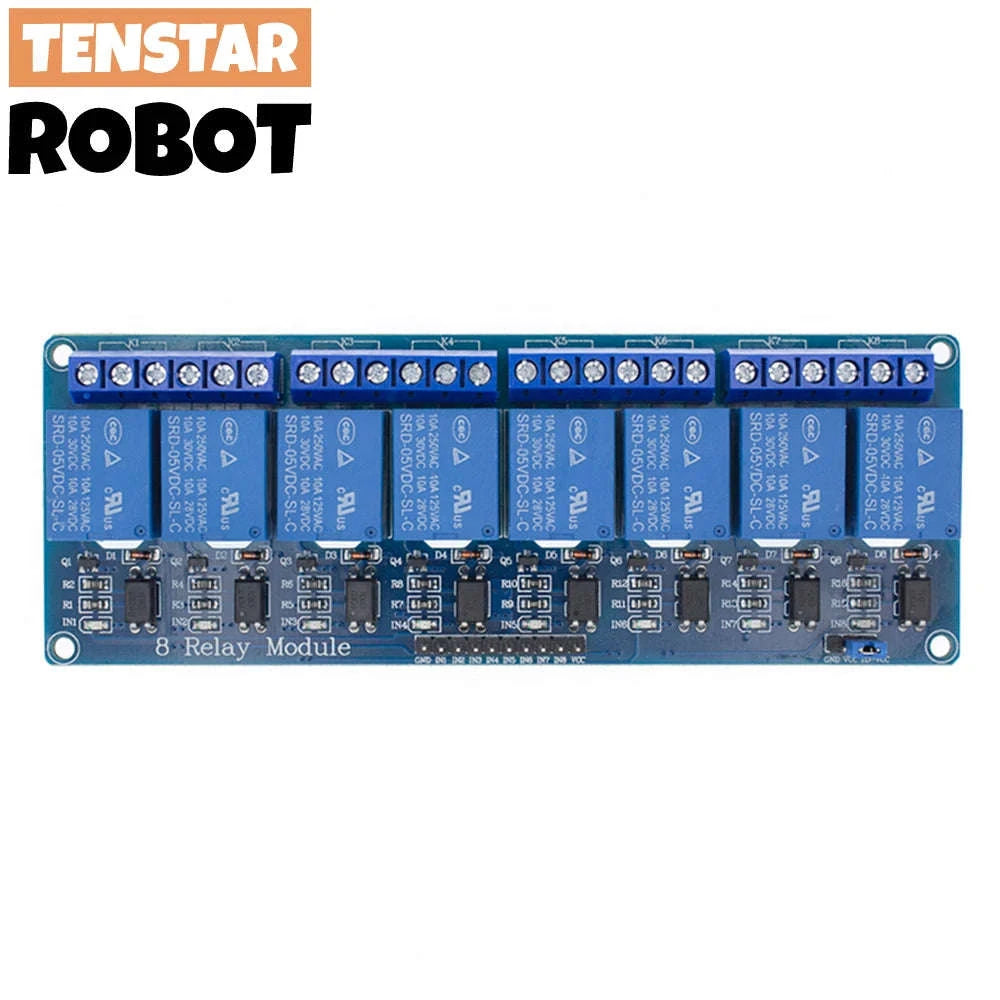 5V Relay Module with Optocoupler – 1/2/4/8 Channel Options-2CH
