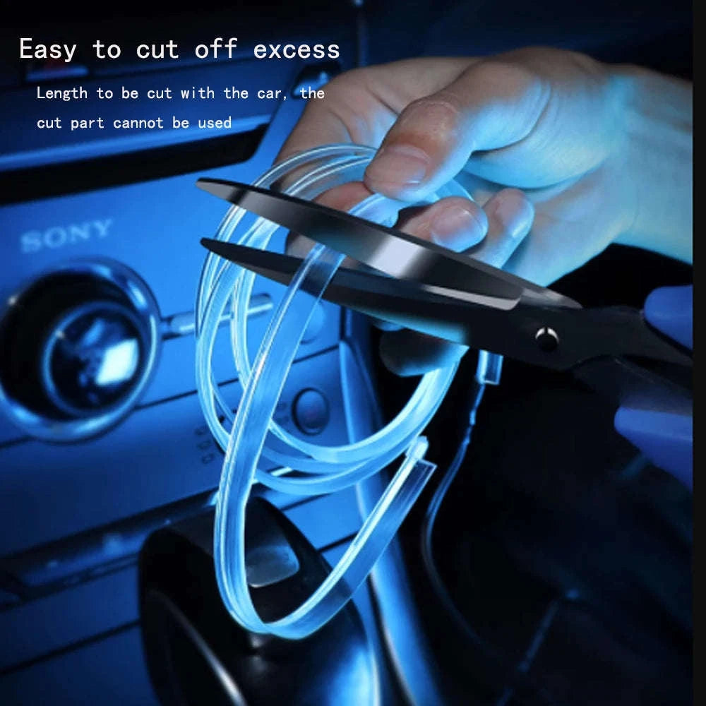 5V USB LED Strip Car Interior Ambient Light Tube-Pink / 5m / Australia