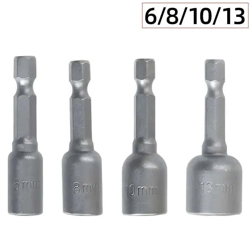 6–13 mm Impact Socket Set Magnetic Nut Driver Kit-6-8-10-13 / CHINA