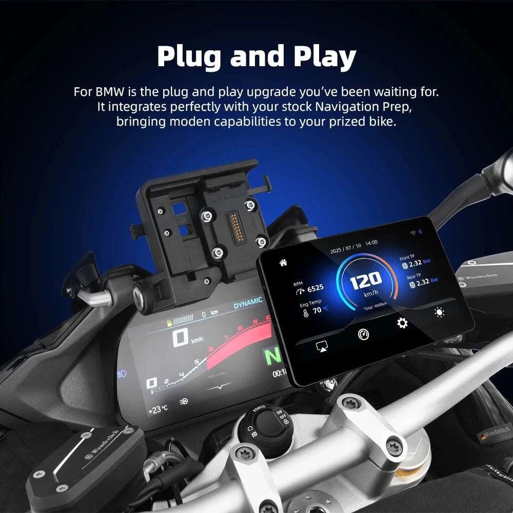 6.2" Motorcycle GPS with Wireless CarPlay & Android Auto for BMW-M13A Pro / China Mainland / None