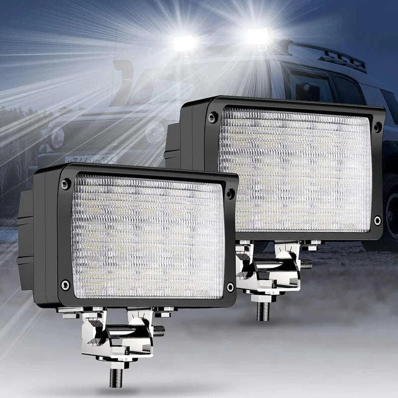 6.3 Inch 75W LED Flood Work Light 98000LM IP67-1pcs 75W