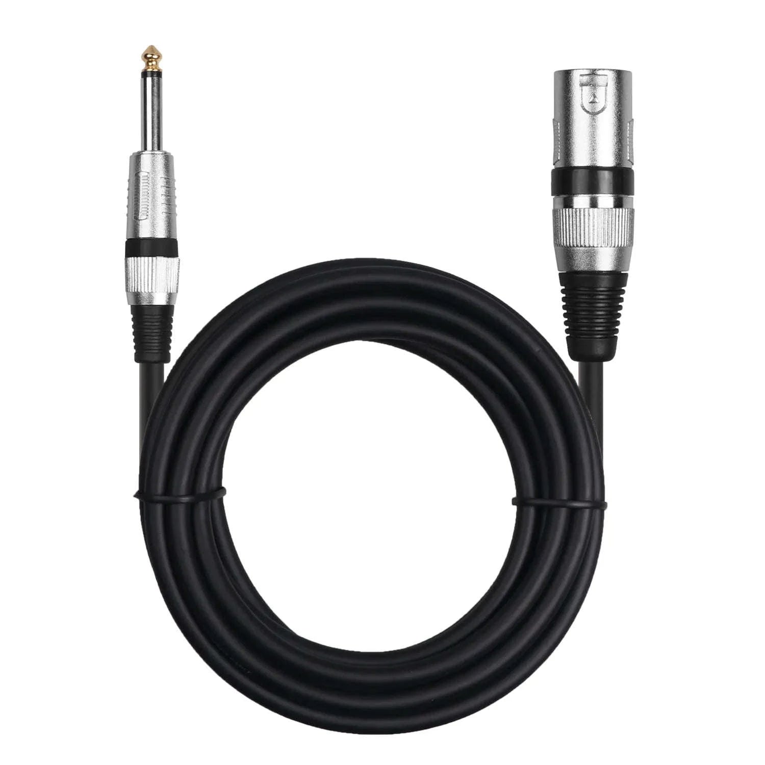 6.35mm 1/4" TS to XLR Male Microphone Cable for Amp & Mixer-Blue-TS to XLR Male / 2m