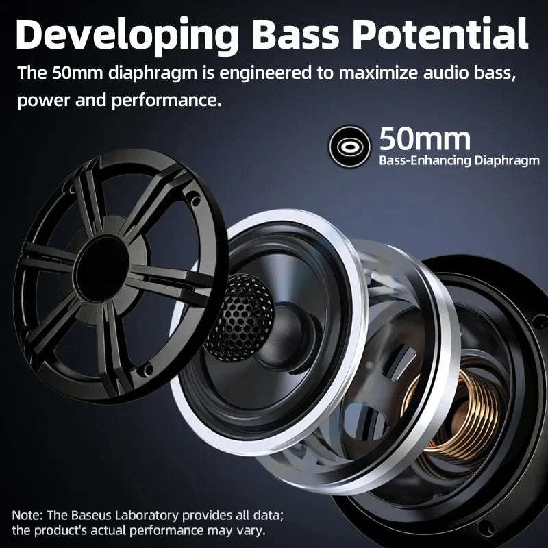 6.5 Inch Marine Coaxial Speaker with HIFI Light, IP66 Waterproof, 1pc-Default Title