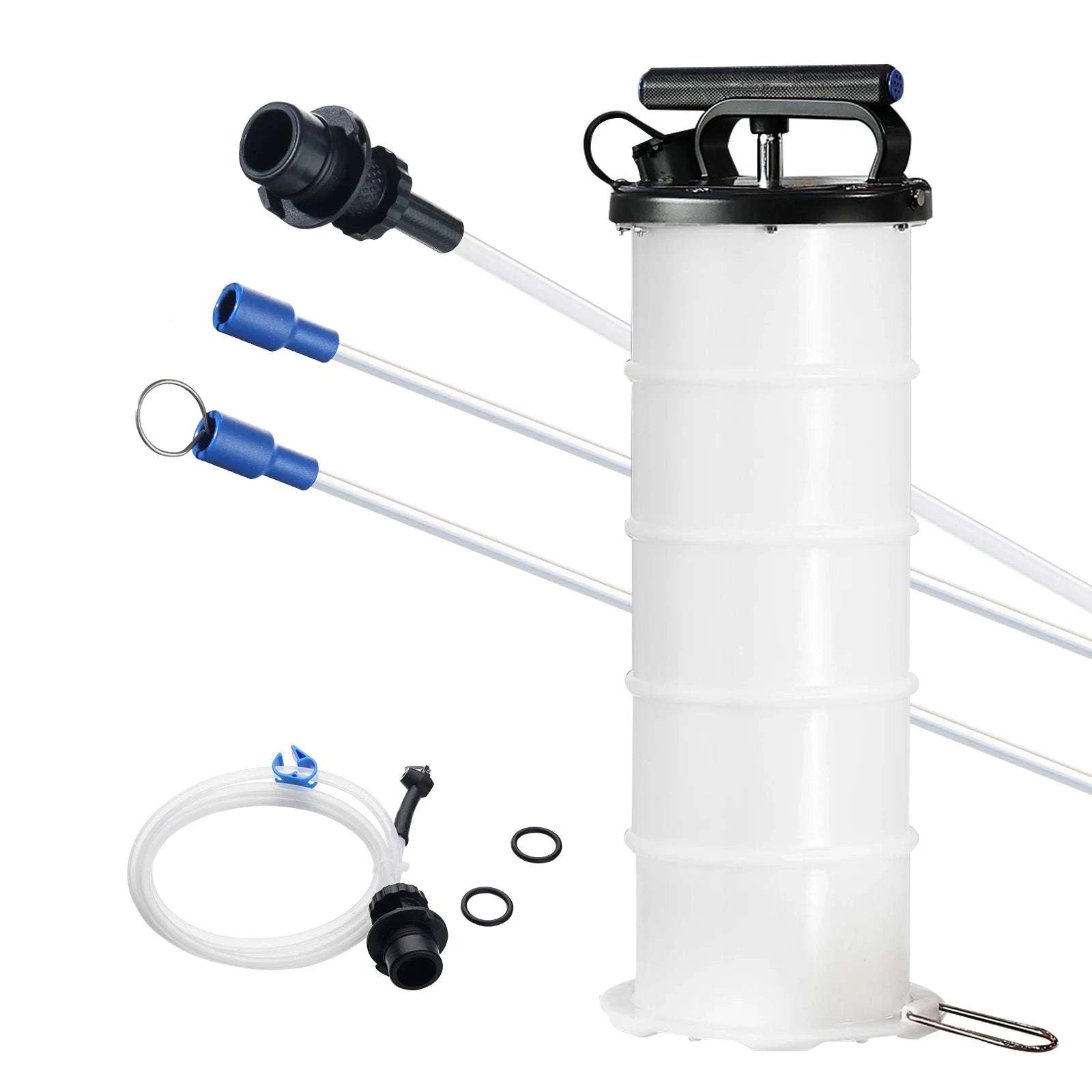 6.5L Manual Fluid Extractor Pump for Oil, Brake & Engine Fluids-6.5L / United States