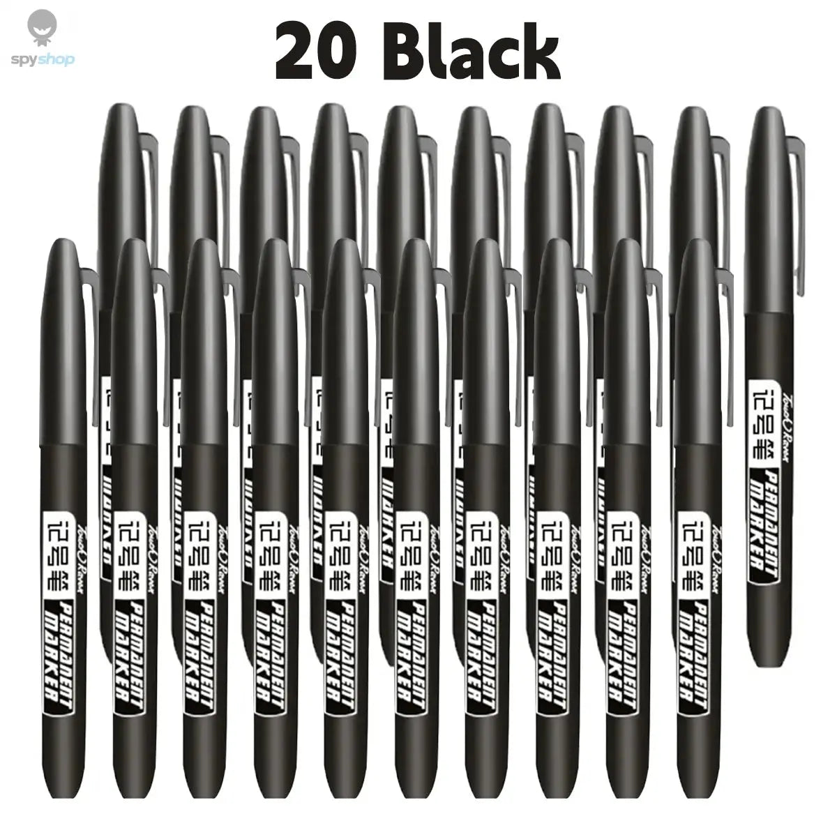 6 PCS Permanent Marker Pen Manga Drawing Markers Black Blue Red Waterproof Ink Sketch Pens Stationery Art School Supplies Spy-shop.com