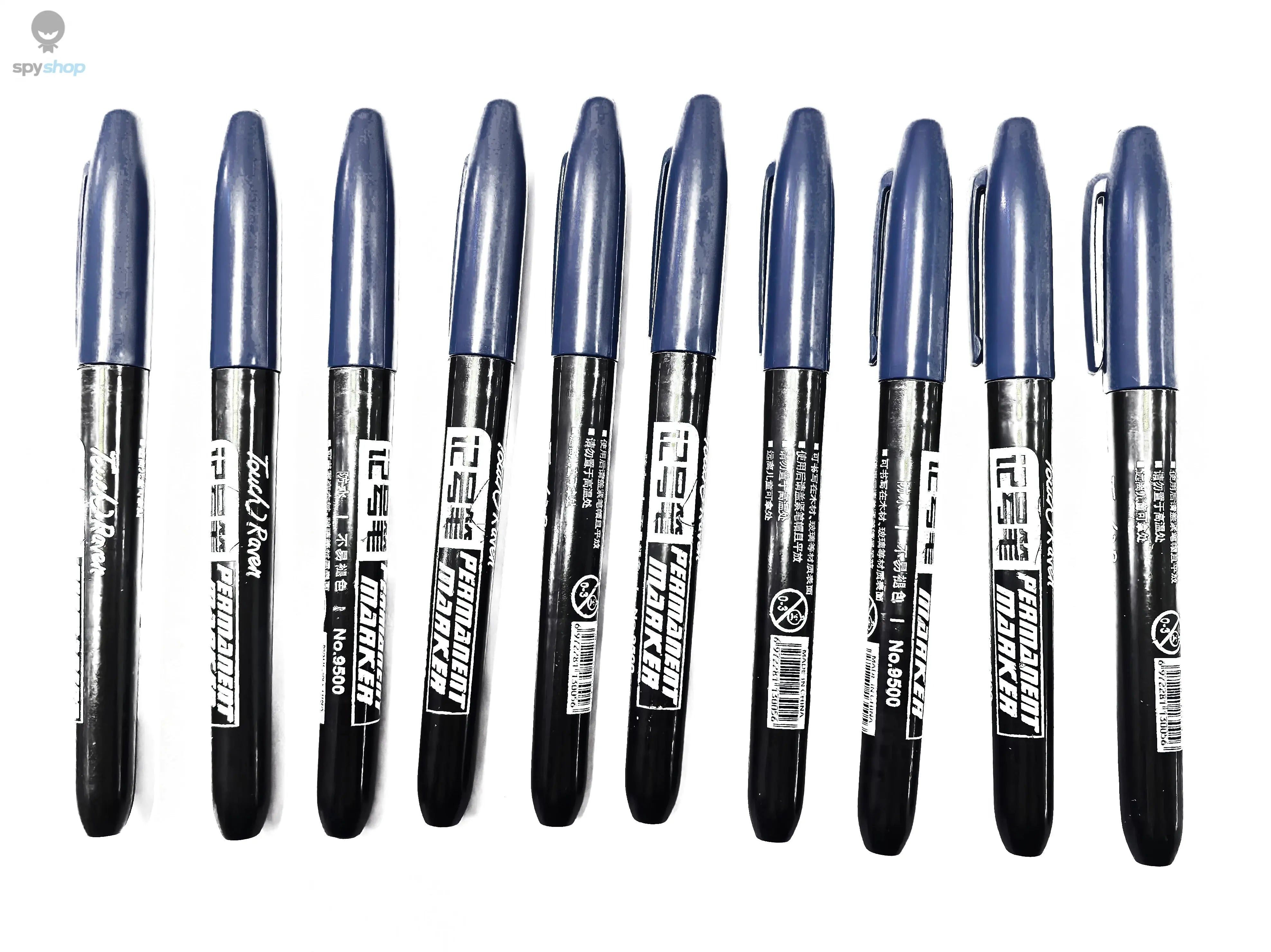 6 PCS Permanent Marker Pen Manga Drawing Markers Black Blue Red Waterproof Ink Sketch Pens Stationery Art School Supplies Spy-shop.com