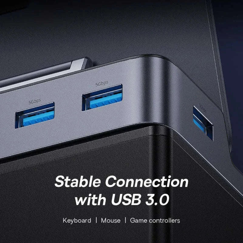 6-in-1 USB-C Dock for Steam Deck & Switch with 4K HDMI-As the pictures