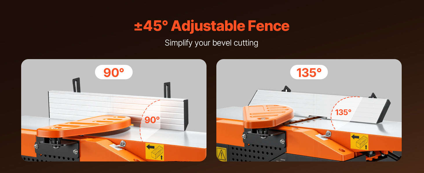 6 in 2 HP Benchtop Jointer with Adjustable Fence-Spiral Cutterhead / United States
