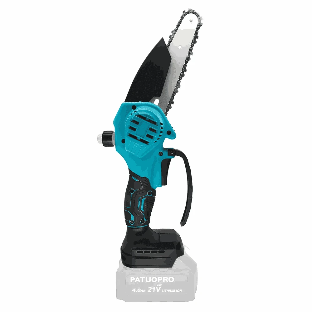 6 Inch Mini Cordless Chainsaw for Pruning and DIY Cutting-2PCS 4.0Ah Battery / EU / CHINA