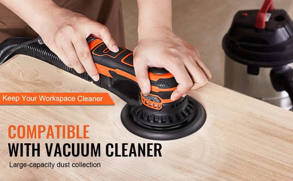 6-Inch Random Orbital Sander 350W Brushless 6-Speed-350W 6Inch / spain