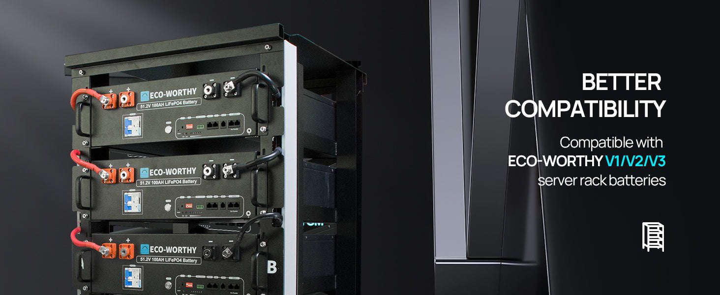 6-Layer Server Rack with 600A Busbar-black / United States