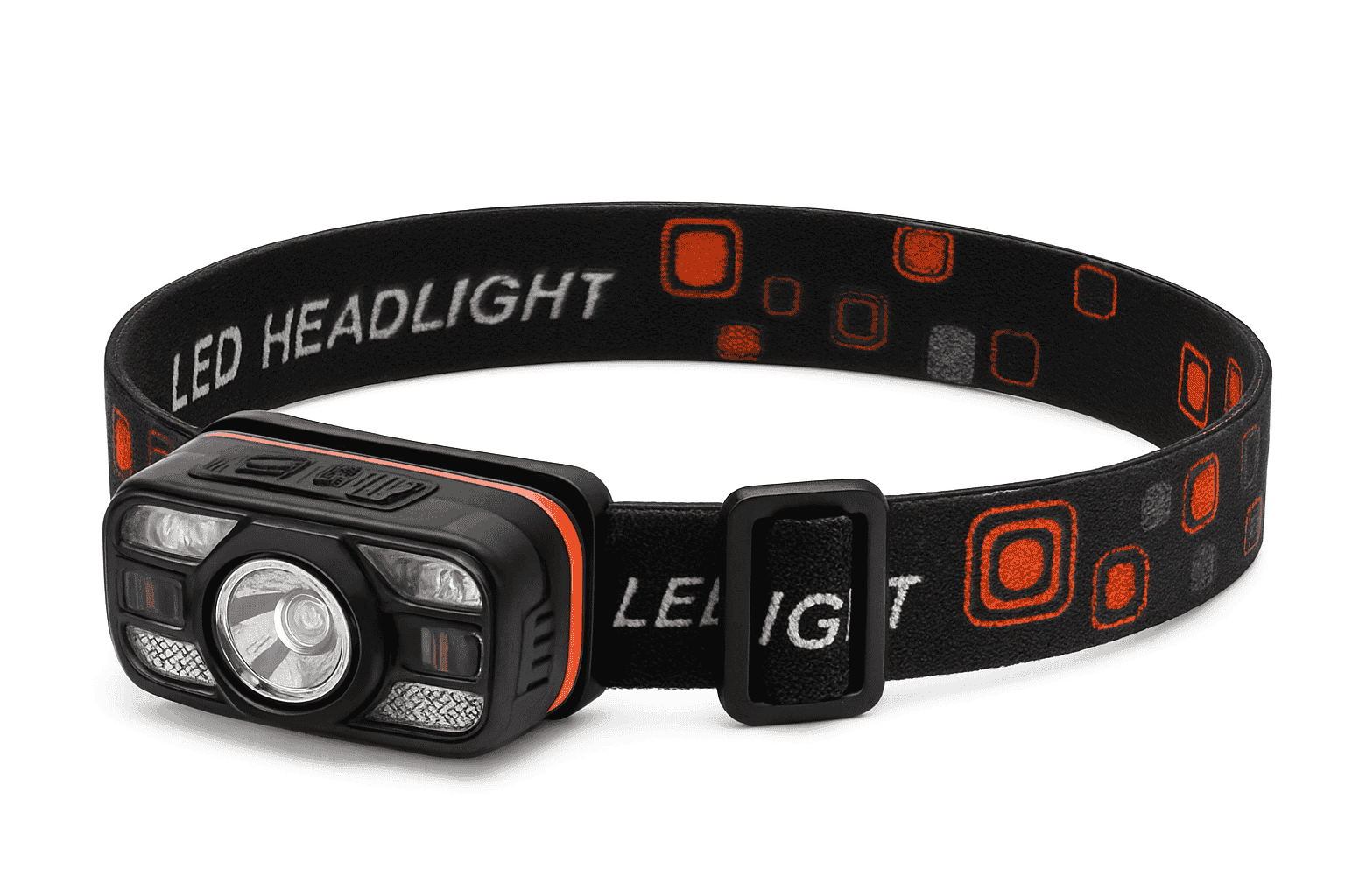 6 Lighting Modes USB Rechargeable LED Headlamp with Built-In Battery-WH0188-3PCS