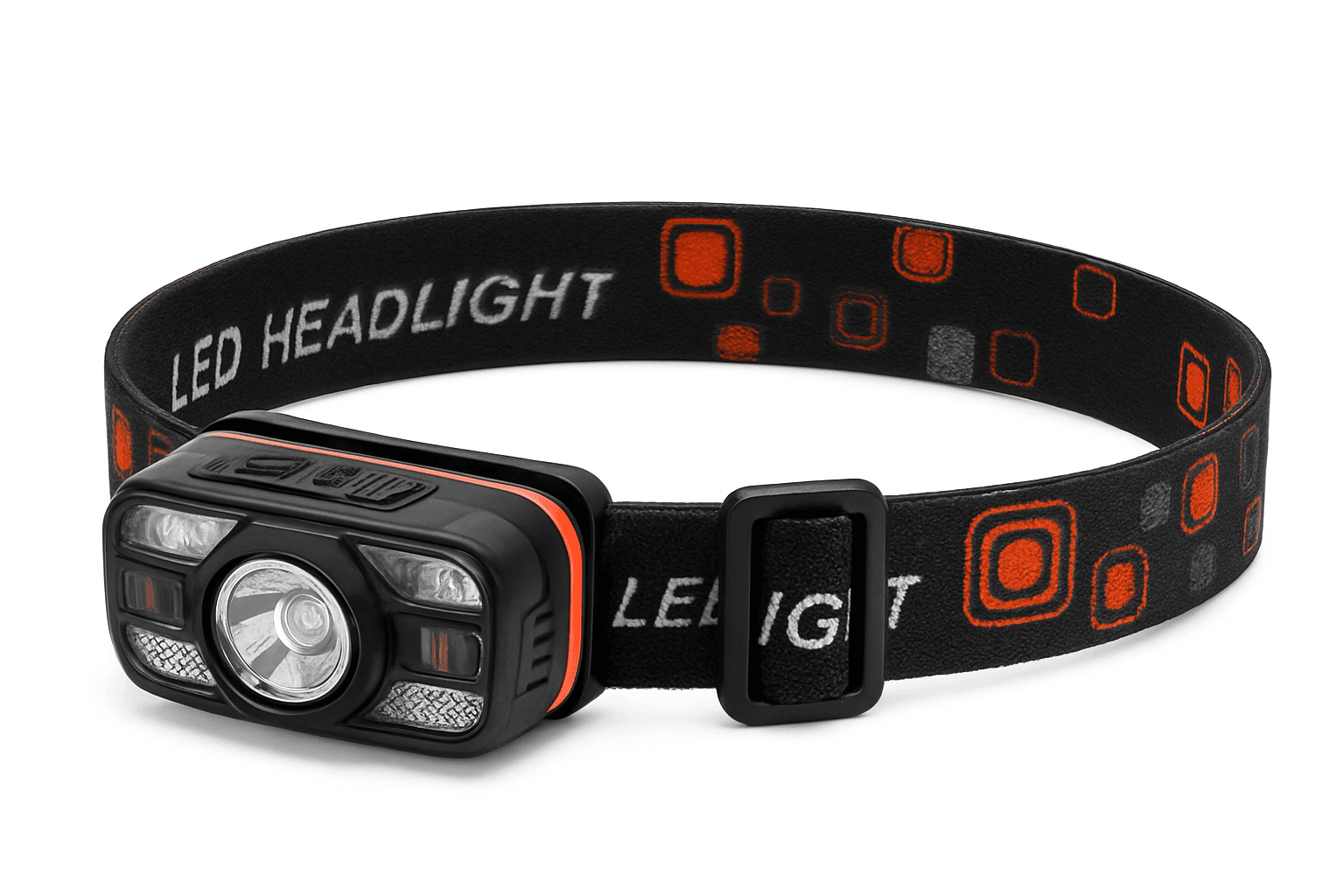 6 Lighting Modes USB Rechargeable LED Headlamp with Built-In Battery-WH0188-3PCS
