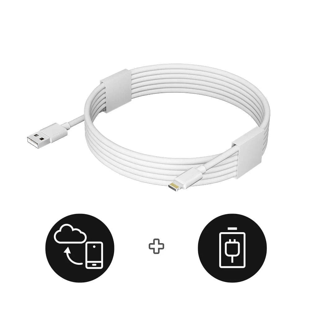 6-Pack 6ft Lightning Charging Cables for iPhone Fast Charge 2.4A-United States