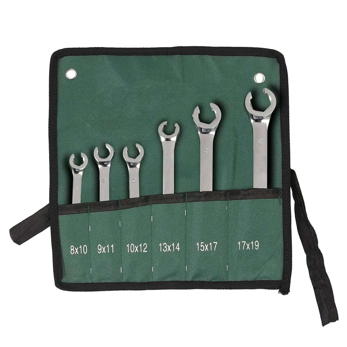 6-Piece Flare Wrench Set for Brake and Fuel Lines-Silver / Russian Federation