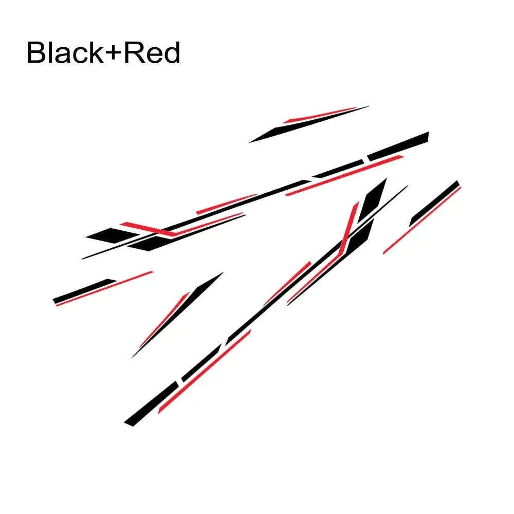 6 Piece Motorhome Stripe Vinyl Stickers for RV, Caravan & Camper Van-Black Gold