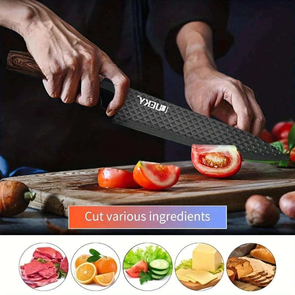 6-Piece Stainless Steel Kitchen Knife Set with Gift Box-United States / 6piece