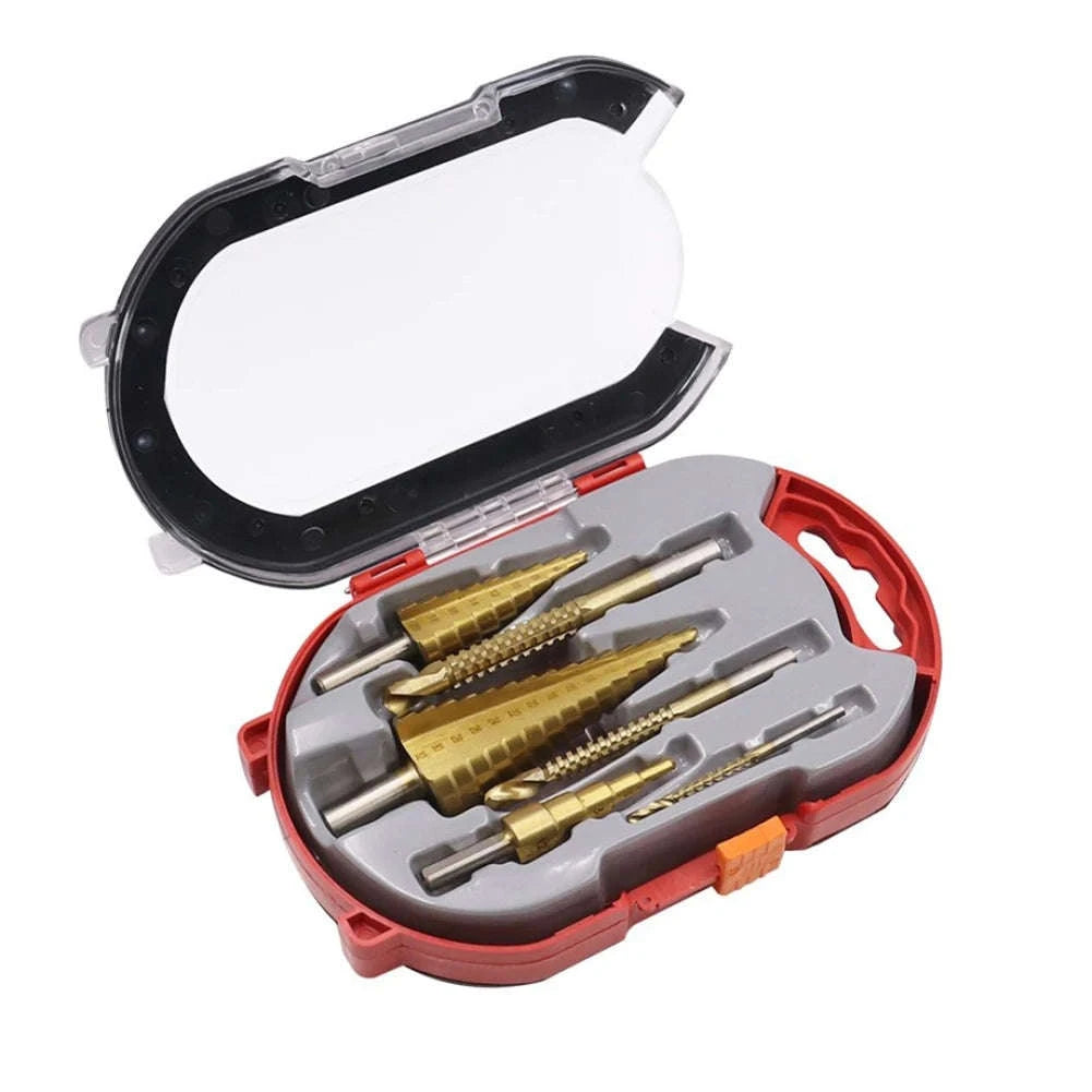 6-Piece Titanium Step & Saw Drill Bit Set-Package 2