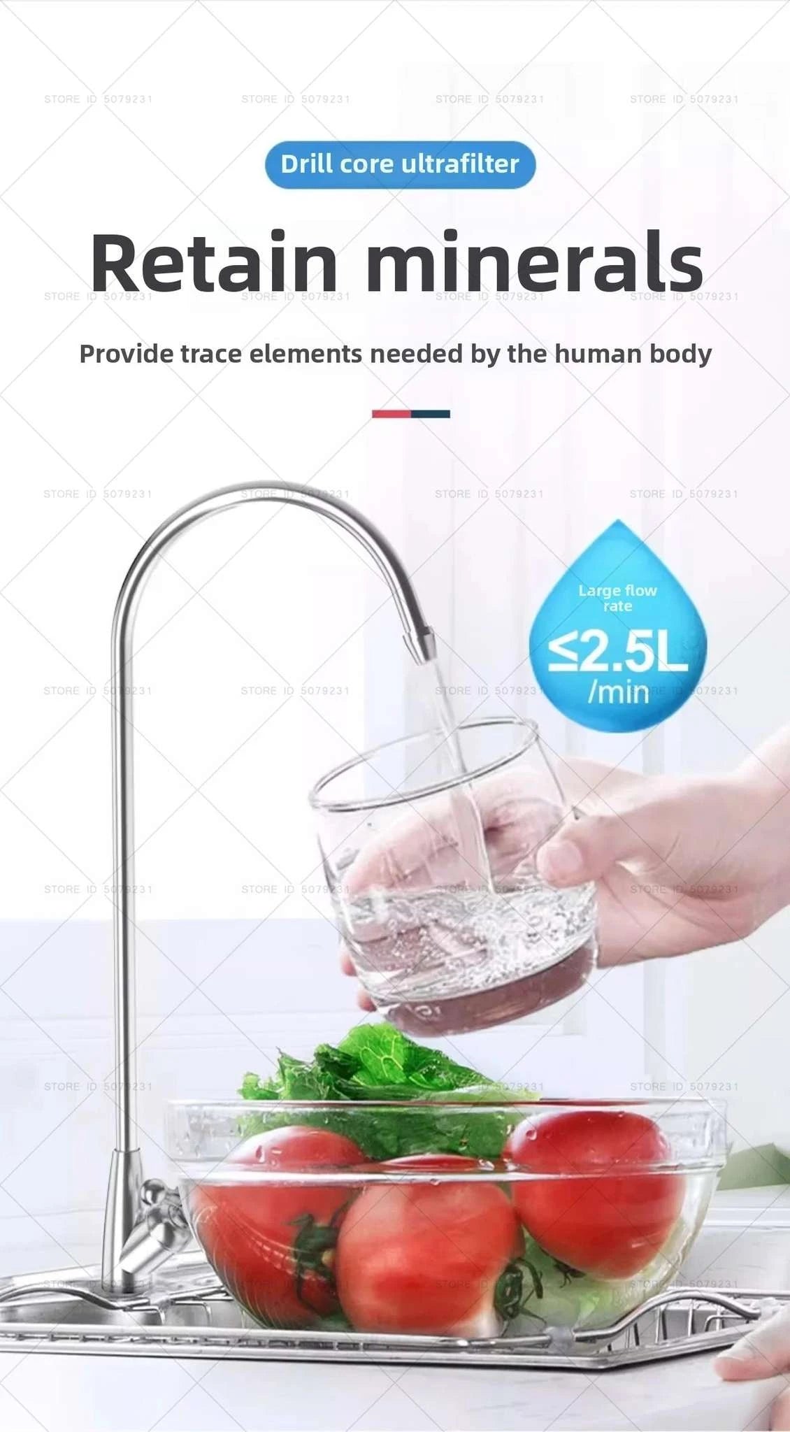 6-Stage Ultrafiltration Water Purifier Tap Filter 1.5L/min-6STAGE WATERPURIFIER