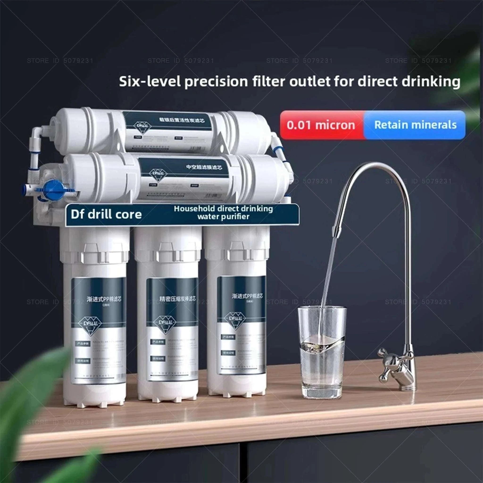 6-Stage Ultrafiltration Water Purifier Tap Filter 1.5L/min-6STAGE WATERPURIFIER