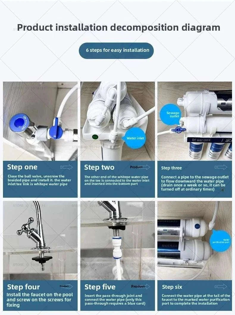 6-Stage Ultrafiltration Water Purifier Tap Filter 1.5L/min-6STAGE WATERPURIFIER