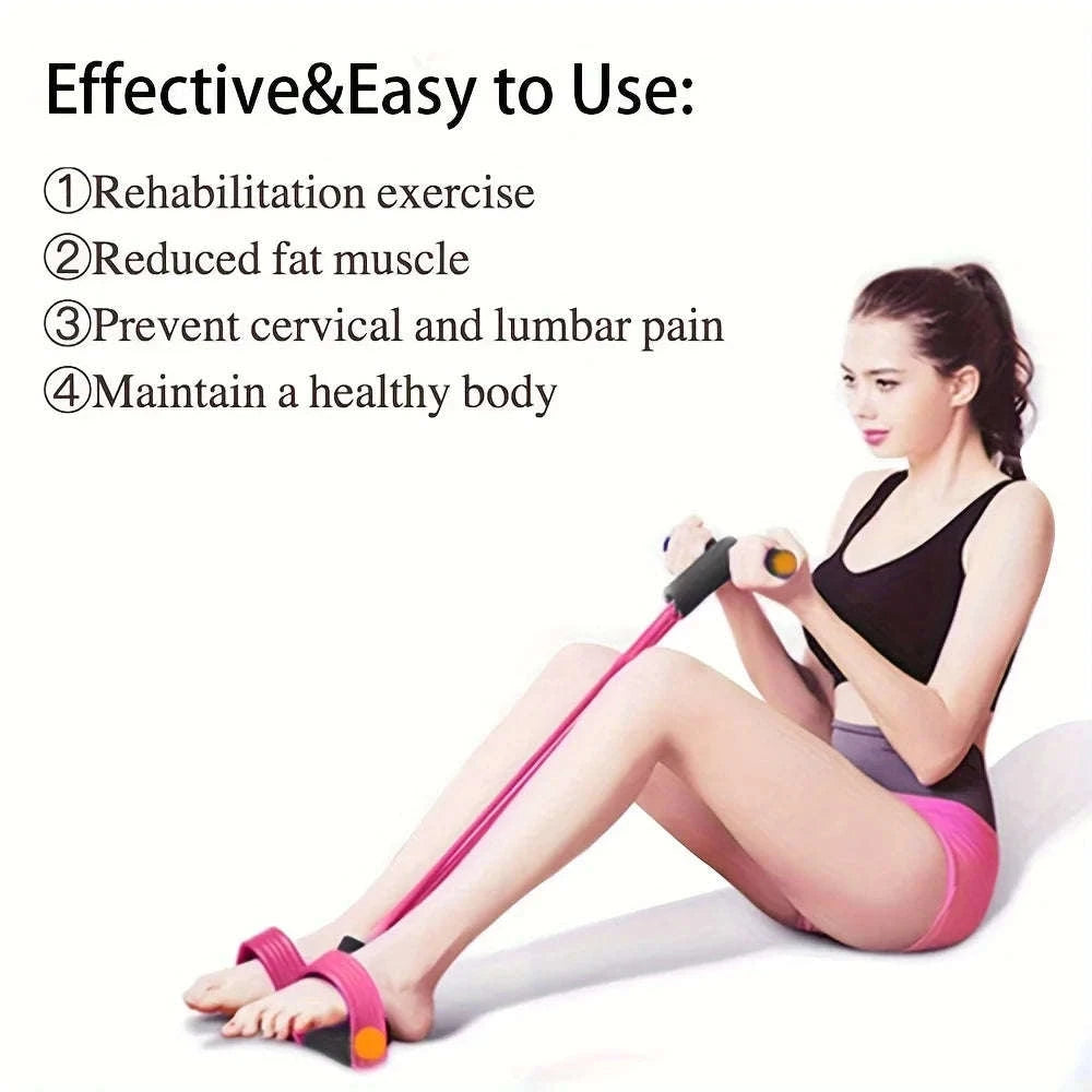 6‑Tube Multi‑Functional Resistance Band for Full‑Body Training-PURPLE / United States