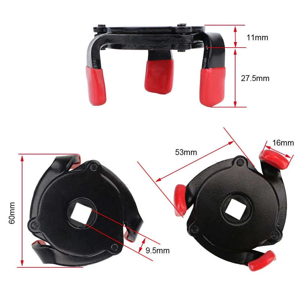 60-105mm Adjustable Steel Oil Filter Wrench-Small