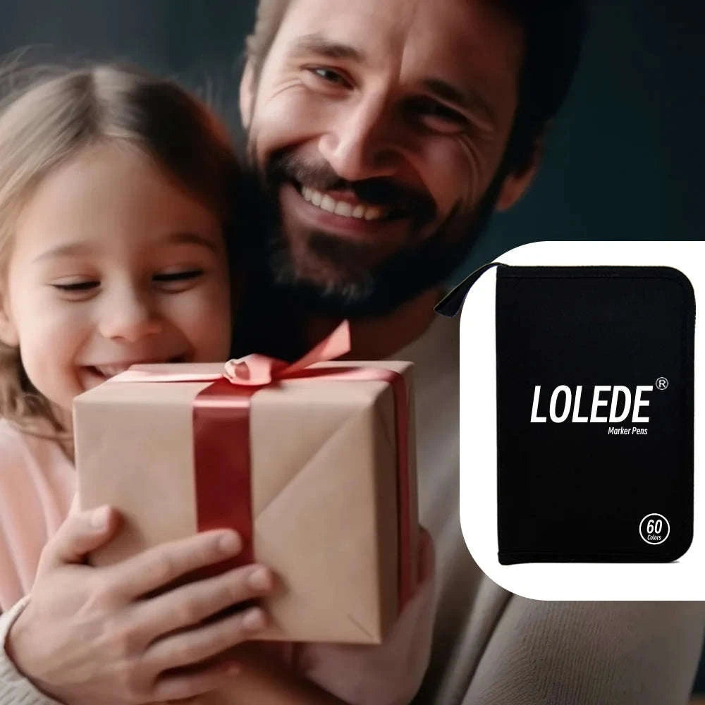 60‑Color Double Head Markers Set for Drawing and Lettering-Black 60 CD Bag