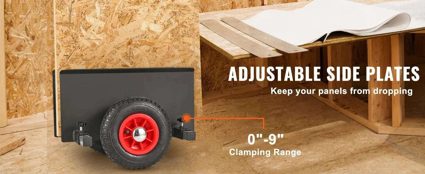 600 lb Panel Dolly Cart with Pneumatic Wheels & Adjustable Clamp-600 LBS / spain