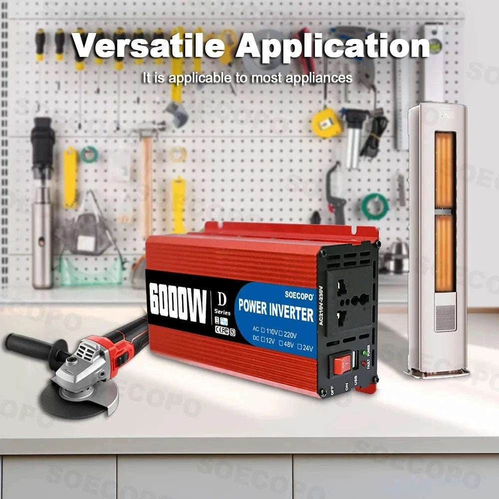 6000W Solar Power Kit with Inverter & 100A Controller for Off-Grid Use-only Inverter 220V