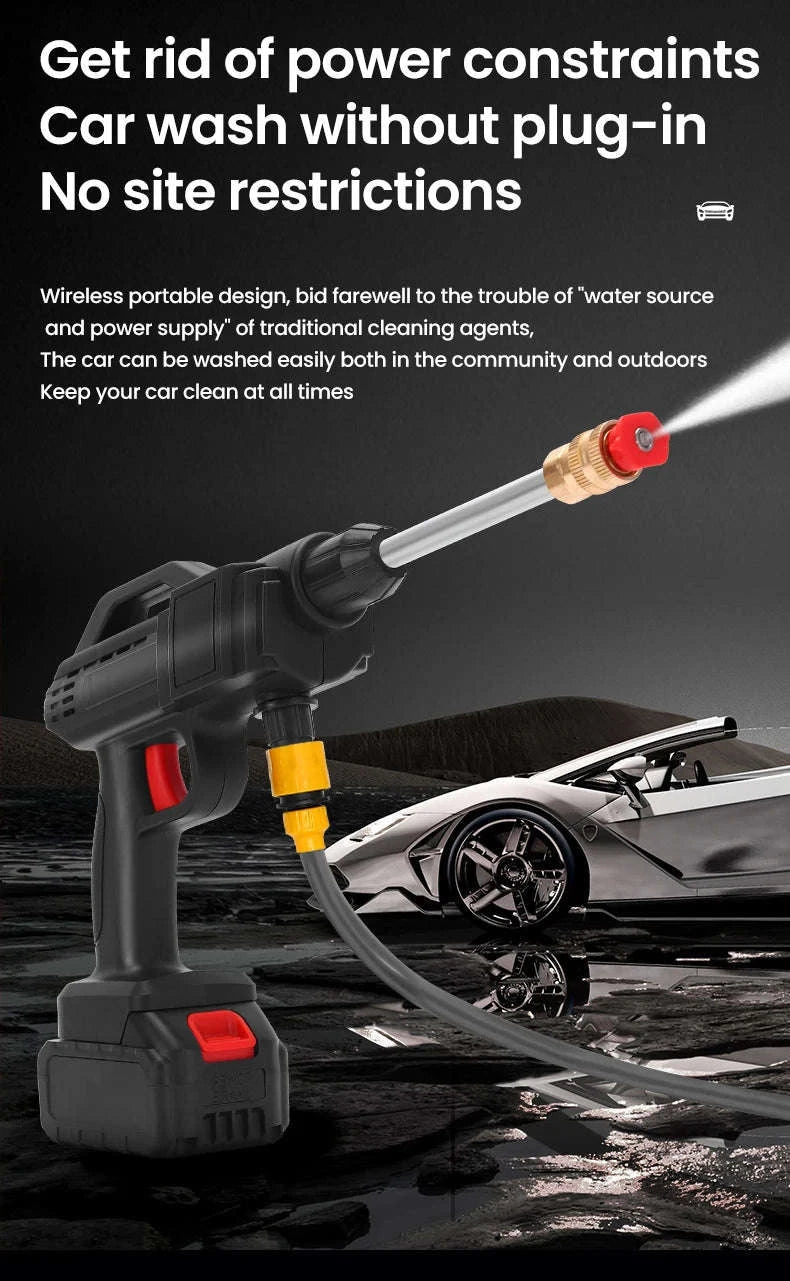 600W Cordless High Pressure Cleaner for Makita 18V Battery-With 2XBattery / Electric / Poland