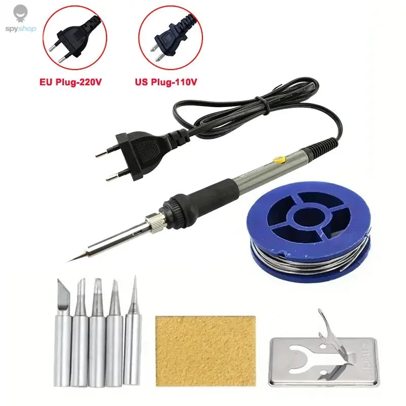 60W Adjustable Temperature Electric Soldering Iron EU 220V / ☆US Plug is110V☆ Welding Iron DIY for Repairing Spy-shop.com