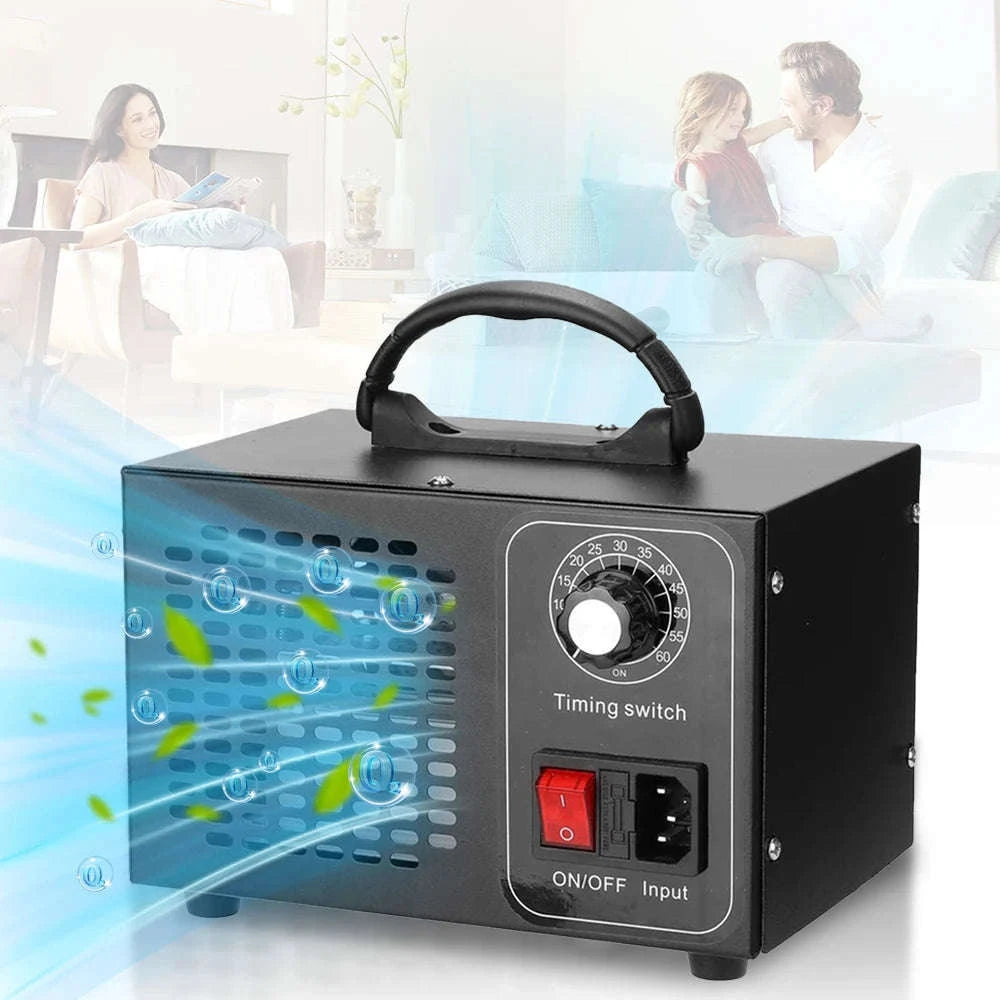 60g/h Ozone Generator Air Purifier for Home, Car & Office-PL-BLACK / 1.8KG / france|EU