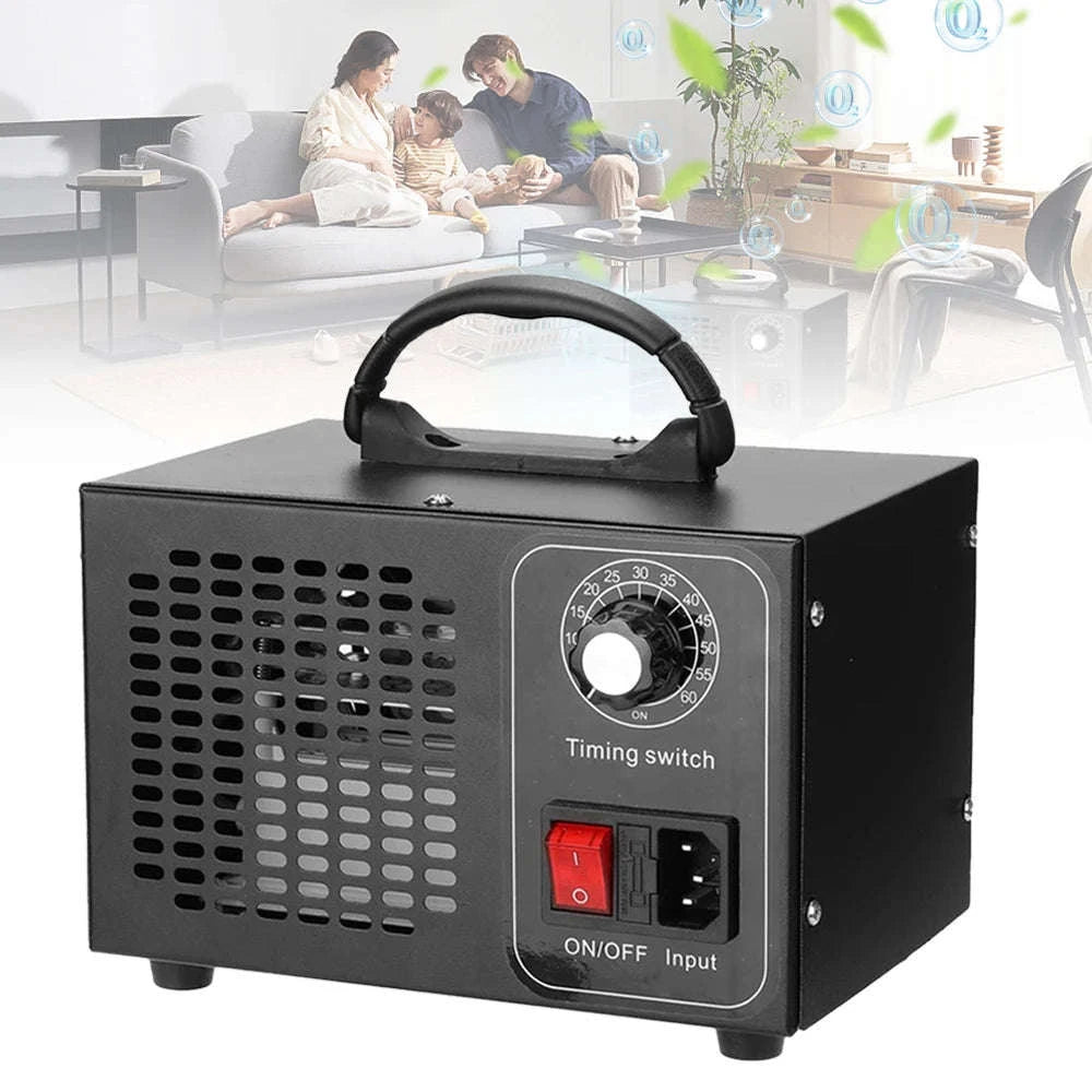 60g/h Ozone Generator Air Purifier for Home, Car & Office-PL-BLACK / 1.8KG / france|EU