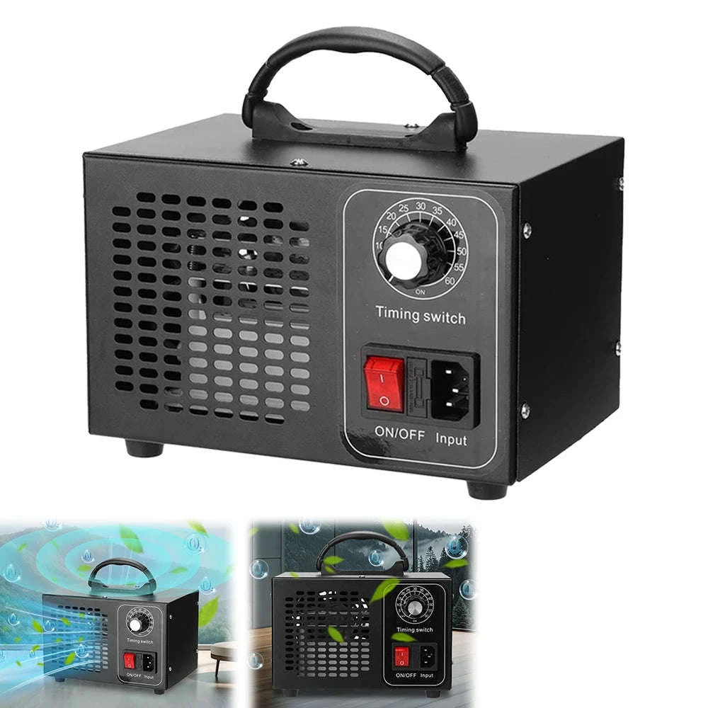 60g/h Ozone Generator Air Purifier for Home, Car & Office-PL-BLACK / 1.8KG / france|EU