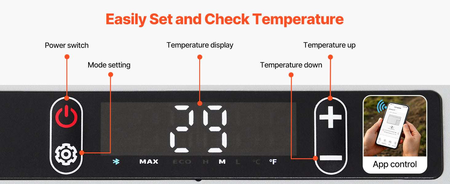 60L Portable Car Refrigerator Freezer with Wheels & Fast Cooling-60L / United States