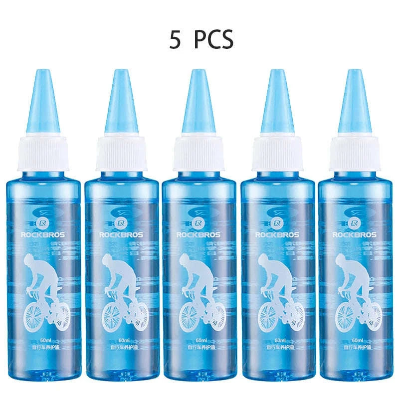 60ML Bicycle Chain Oil for Smooth Riding MTB & Road Bikes-5 PCS