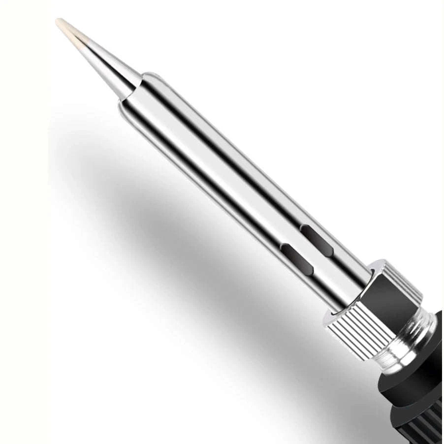 60W Adjustable Temperature Electric Soldering Iron-5 in 1 Gray EU