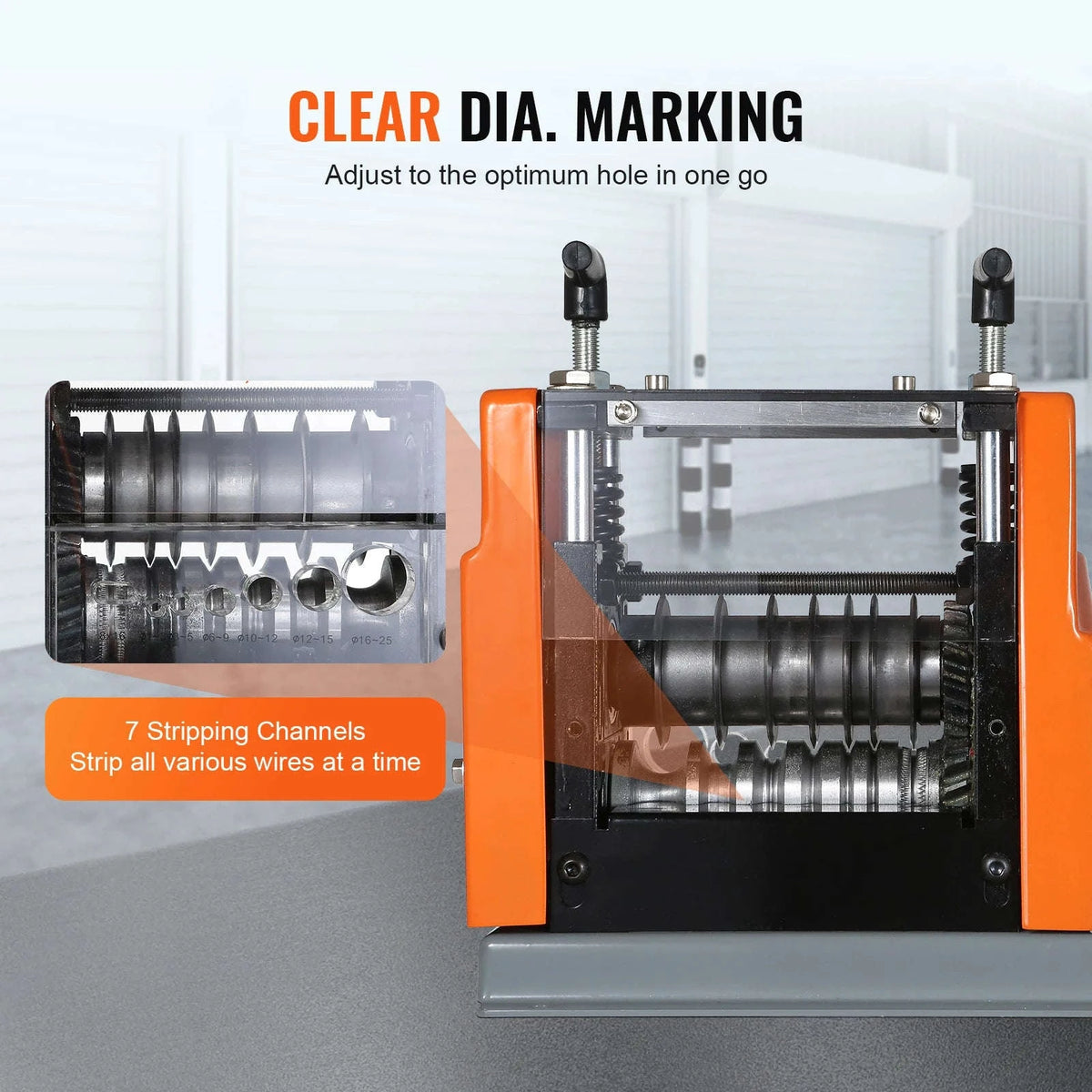60W Electric Wire Stripping Machine for 1.5-25mm Wire-60W 1.5-25mm / Poland