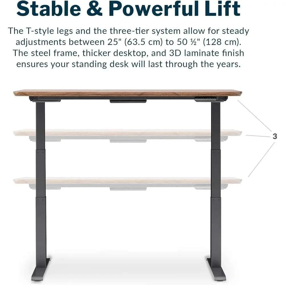 60x30 Electric Standing Desk with Dual Motor & Memory Presets-Computer desk / United States