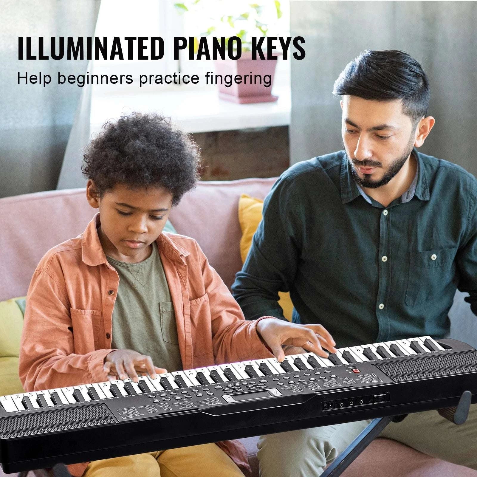 61-Key Digital Keyboard Piano with 200–600 Tones for Beginners-Without Stand / CZECH REPUBLIC