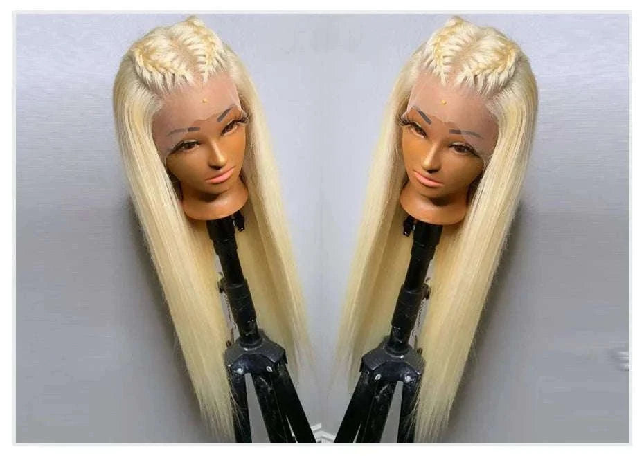 613 Honey Blonde Straight Lace Front Human Hair Wig (13x4, 13x6, 360 HD)-360 HD Frontal Wig / 42inches / 200 Density|United States
