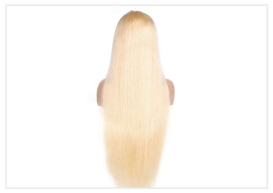 613 Honey Blonde Straight Lace Front Human Hair Wig (13x4, 13x6, 360 HD)-360 HD Frontal Wig / 42inches / 200 Density|United States