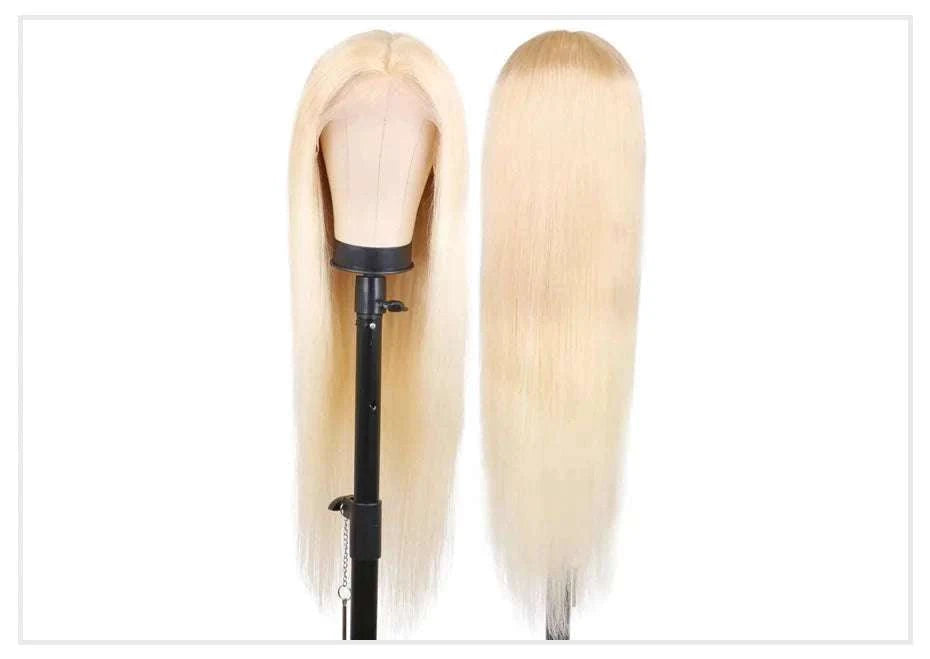613 Honey Blonde Straight Lace Front Human Hair Wig (13x4, 13x6, 360 HD)-360 HD Frontal Wig / 42inches / 200 Density|United States