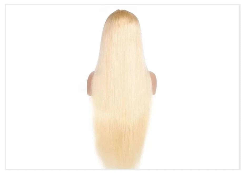 613 Honey Blonde Straight Lace Front Human Hair Wig (13x4, 13x6, 360 HD)-360 HD Frontal Wig / 42inches / 200 Density|United States