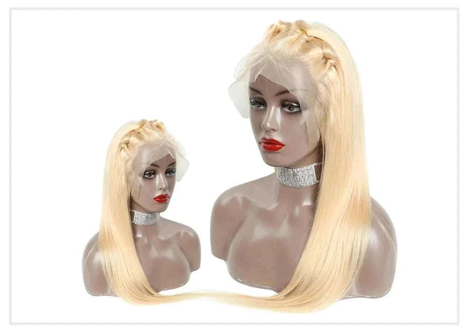 613 Honey Blonde Straight Lace Front Human Hair Wig (13x4, 13x6, 360 HD)-