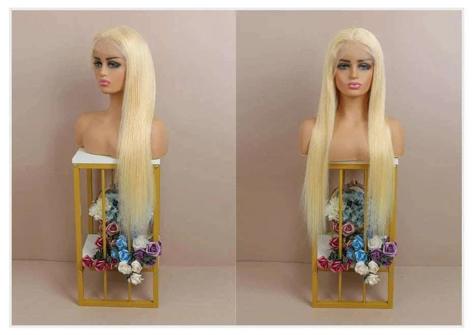 613 Honey Blonde Straight Lace Front Human Hair Wig (13x4, 13x6, 360 HD)-