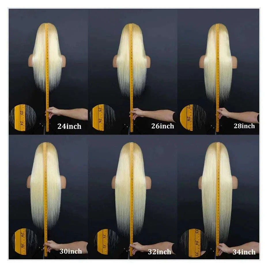 613 Honey Blonde Straight Lace Front Human Hair Wig (13x4, 13x6, 360 HD)-