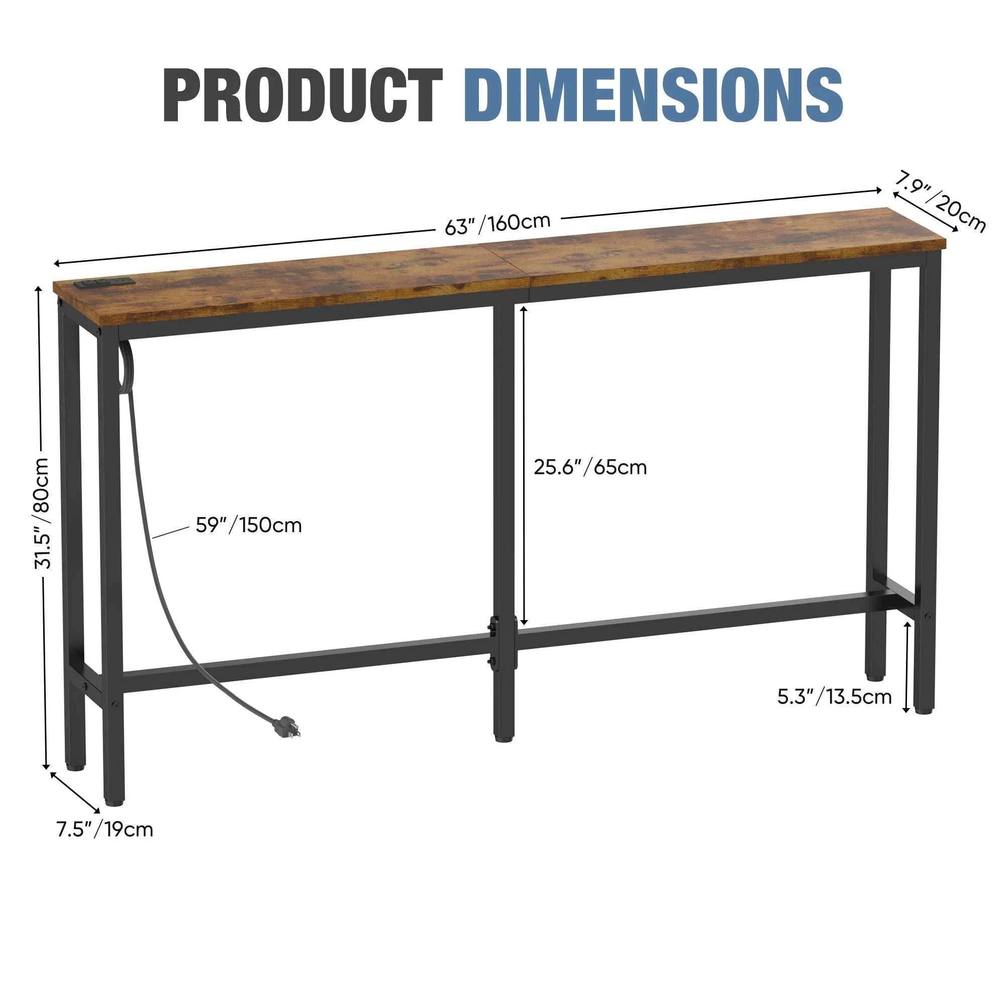 63-Inch Adjustable Overbed Desk Table for Bed, Sofa & Home Use-Ivory / United States